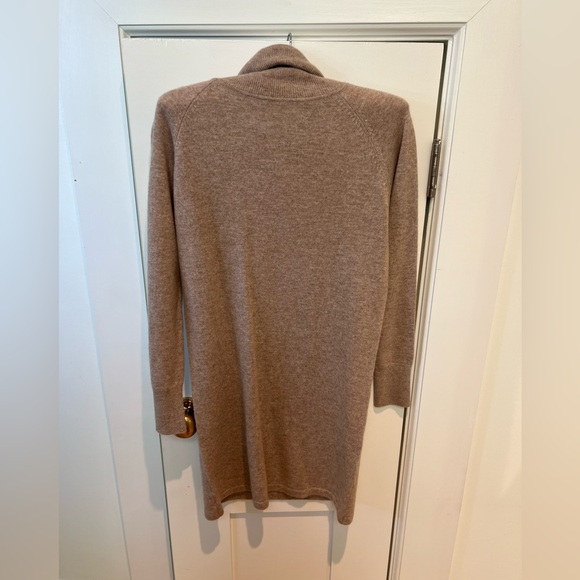 Quince cashmere sweater dress oatmeal color size small ￼ - Picture 2 of 3
